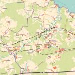 Harta e Betejës së Borodinos Ku u zhvillua Beteja e Borodinos në hartë