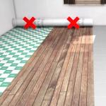 How to lay laminate flooring on a wooden floor with your own hands