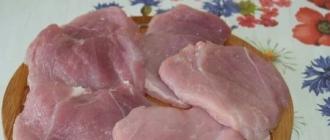 Resipi daging babi dengan foto